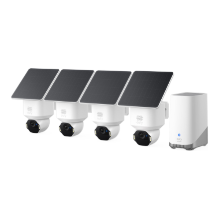 Anker Eufy SoloCam E42 4-Cam rinkinys (HomeBase 3) 8 MP F/1.6 IP65 Micro SD, maks. 128 GB