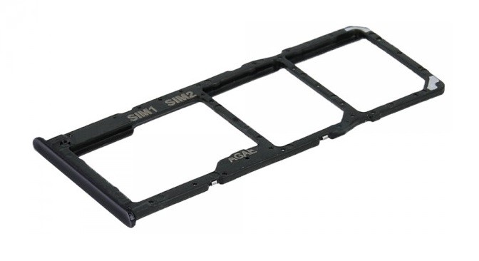Оригинальный держатель SIM-карты Samsung A515 A51 2020, цвет Prism Crush Black (б/у, класс A)