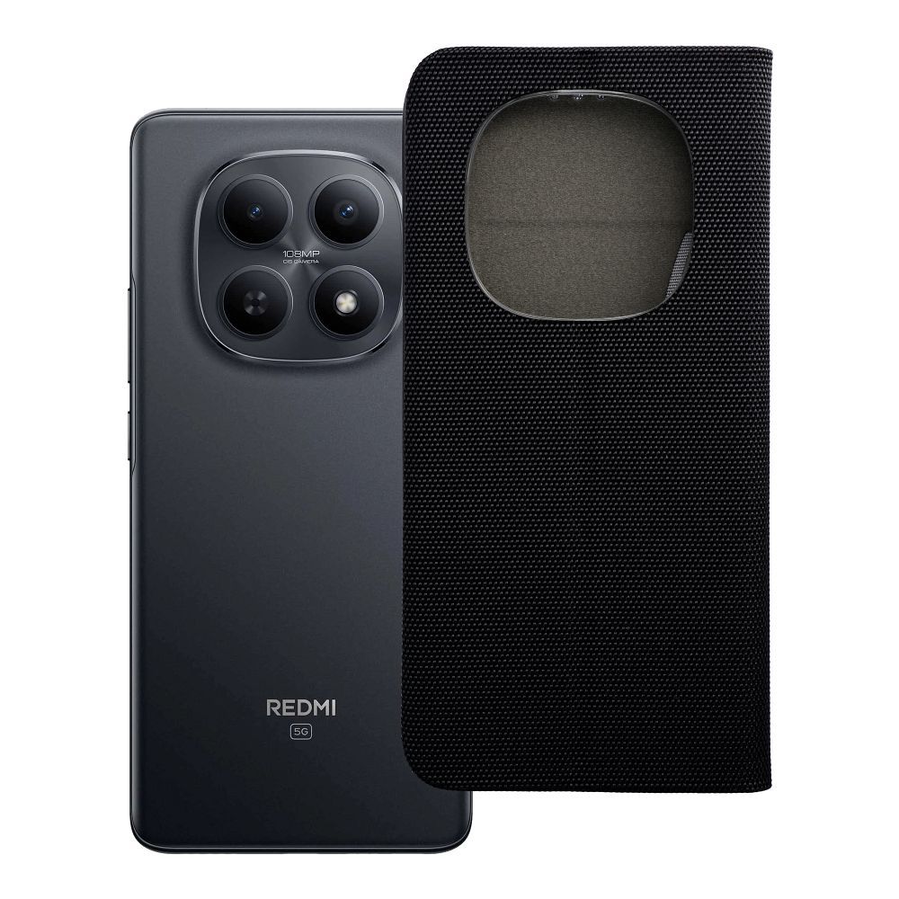 SENSITIVE knygutės dėklas XIAOMI Redmi Note 15 5G juodas