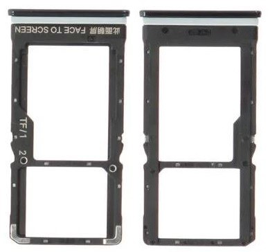 Держатель SIM-карты Xiaomi Poco X3/X3 NFC/X3 Pro, фантомный черный, оригинал (сервисная упаковка)