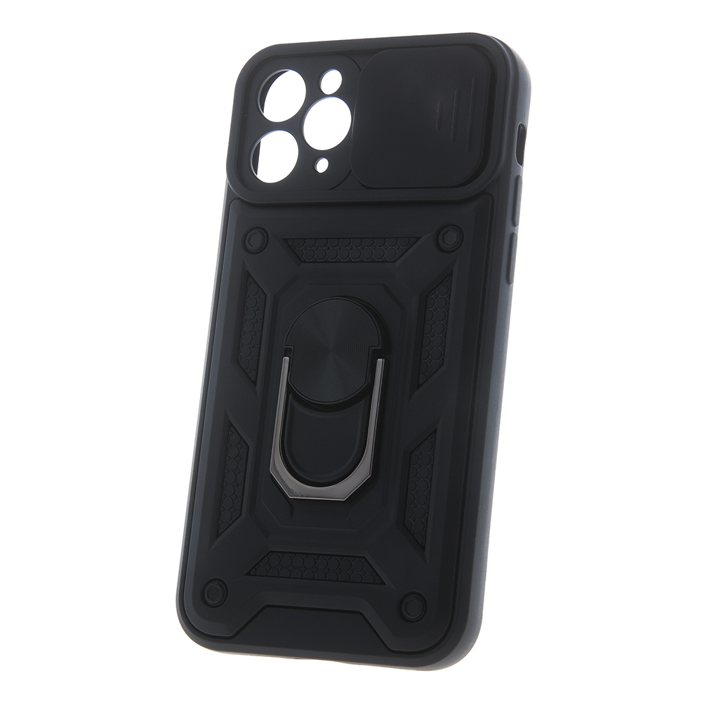TFO Defender Slide smūgiams atsparus dėklas su slankiojančia kameros apsauga, skirtas Realme 16 Pro 5G – juodas