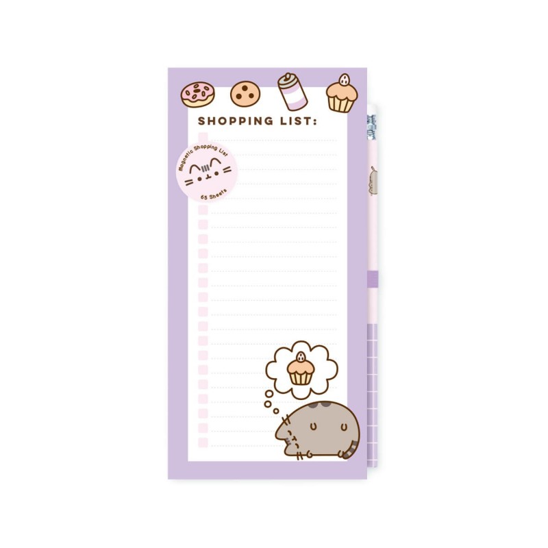 Pusheen Moments magnetinė užrašinė šaldytuvui su pieštuku