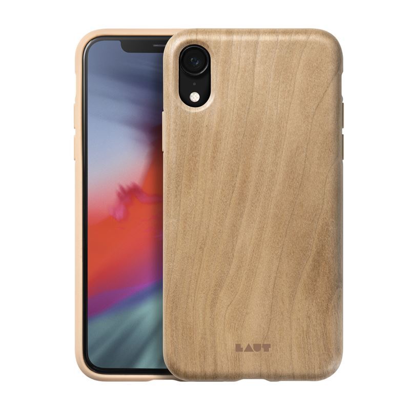 Laut PINNACLE dėklas, skirtas iPhone XR, su natūralia vyšnios mediena