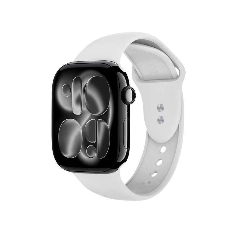 Crong Liquid Apple Watch dirželis, 44/45/46/49 mm, baltas