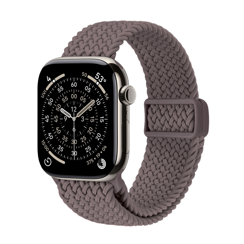 Crong Wave Band pintas Apple Watch dirželis, 44/45/46/49 mm, rudas