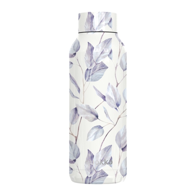Quokka Solid nerūdijančiojo plieno termo gertuvė, 510 ml, Gray Bouquet