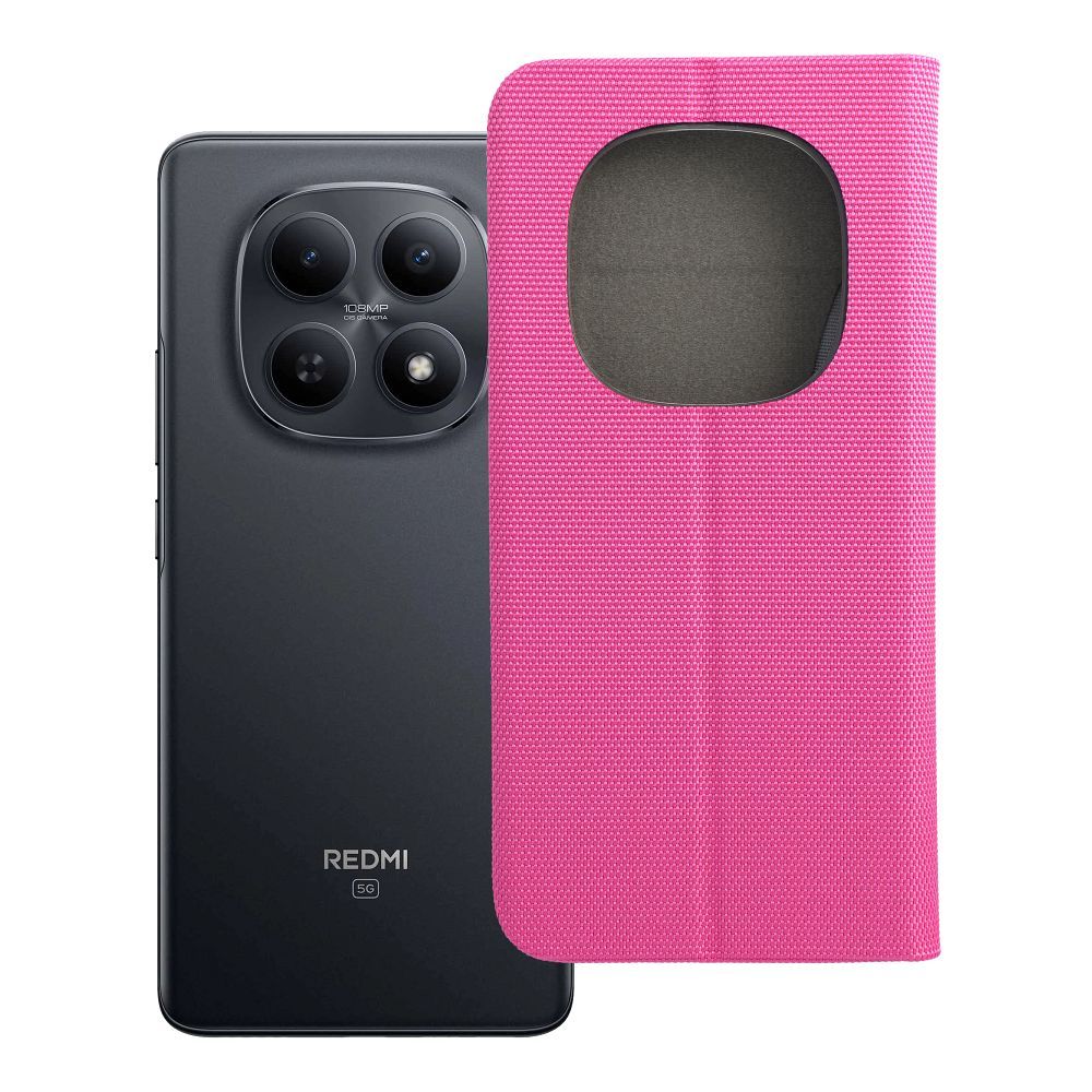 SENSITIVE knygutės dėklas XIAOMI Redmi Note 15 PRO PLUS 5G rožinis