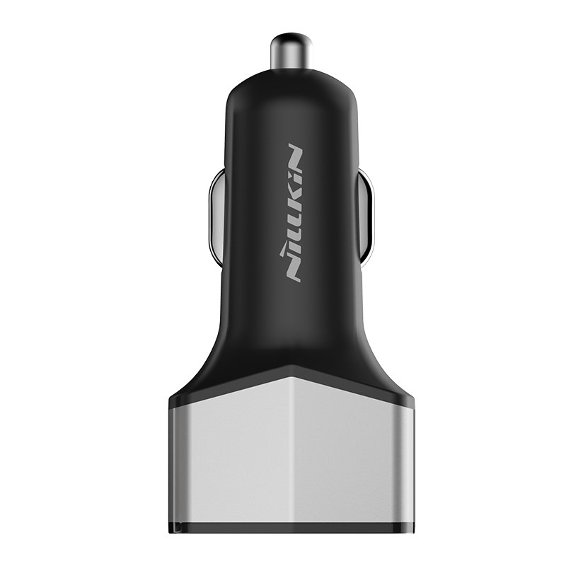 Nillkin Celerity 32 W automobilinis įkroviklis su 2 USB-A ir 1 USB-C jungtimi, sidabro spalvos