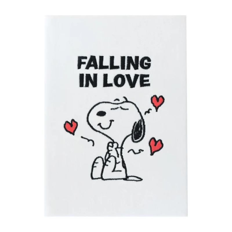 Snoopy Love Season A5 užrašų knygelė pliušiniu viršeliu