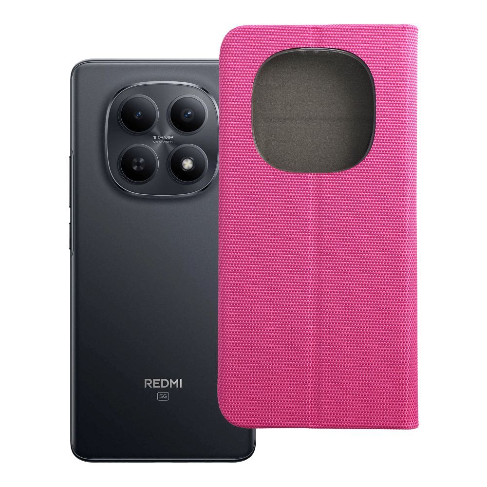 SENSITIVE knygutės dėklas XIAOMI Redmi Note 15 5G rožinis