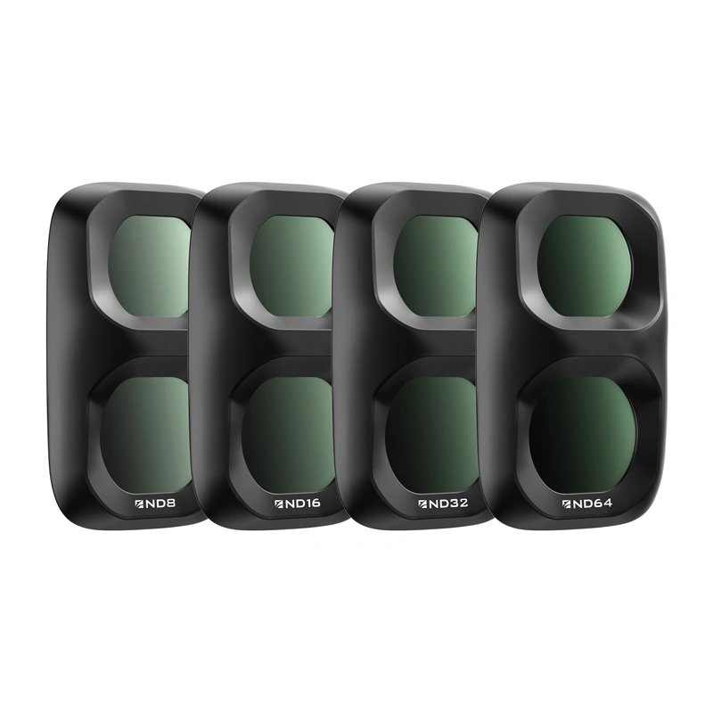 Freewell Standard Day 4 filtrų rinkinys DJI Osmo Pocket 4P kamerai: ND8 / ND16 / ND32 / ND64