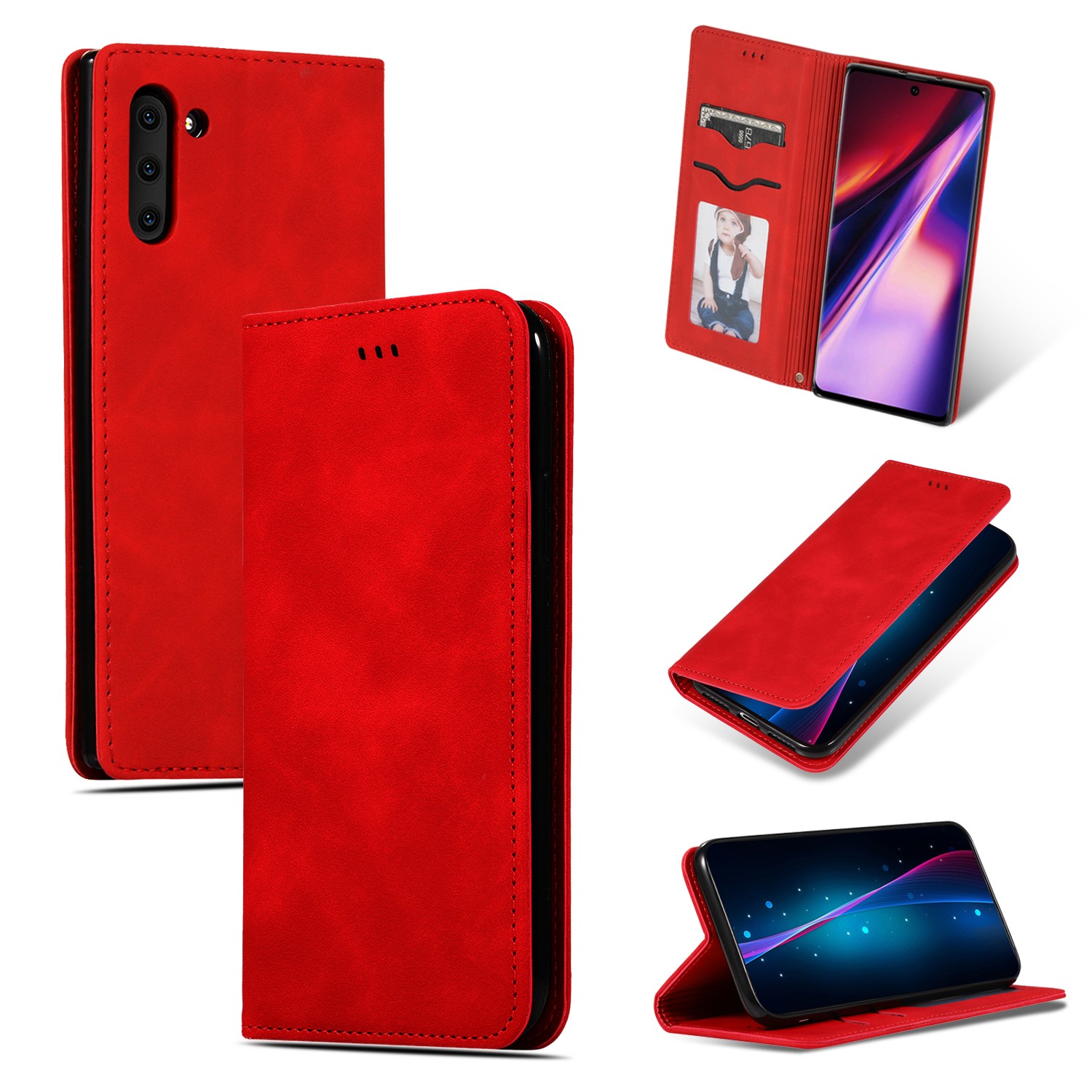 Dėklas Business Style Xiaomi Redmi A7 4G raudonas