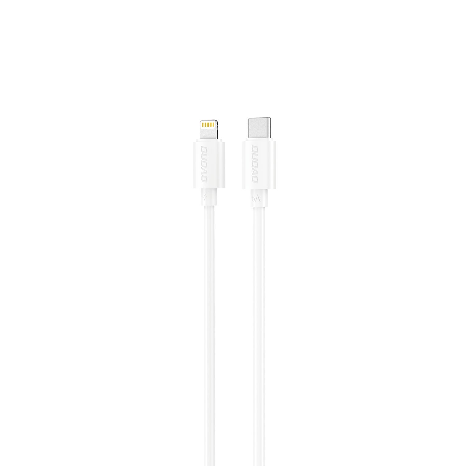 Dudao L4X USB-C–Lightning kabelis, 30 W, 1,2 m, baltas