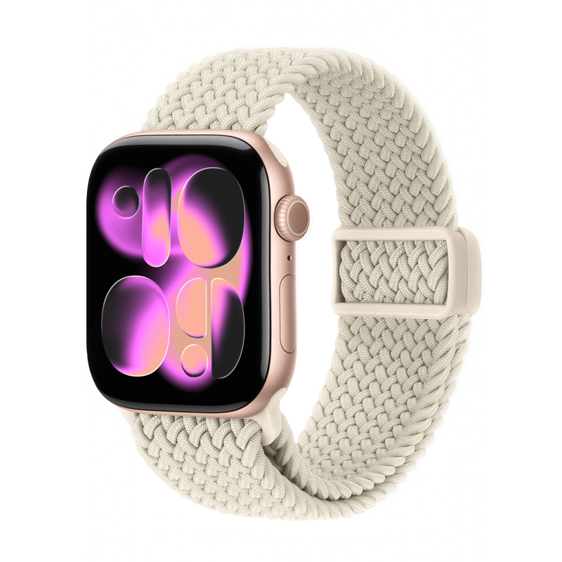 Crong Wave Band pintas Apple Watch dirželis, 38/40/41/42 mm, smėlio spalvos