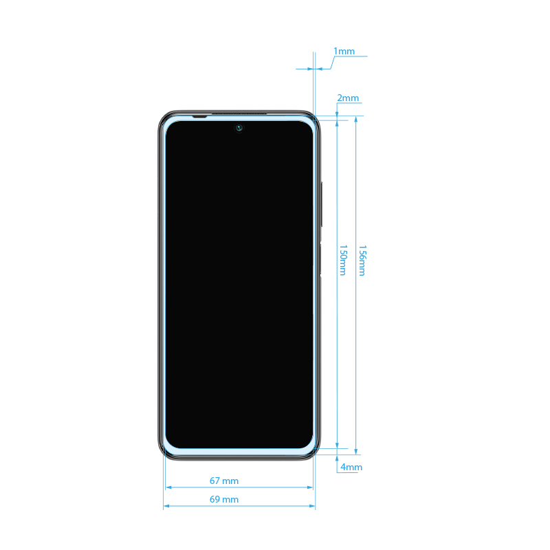 Гибридное защитное стекло Crong 7D Nano Flexible Glass 9H на весь экран для Xiaomi Redmi Note 10 5G