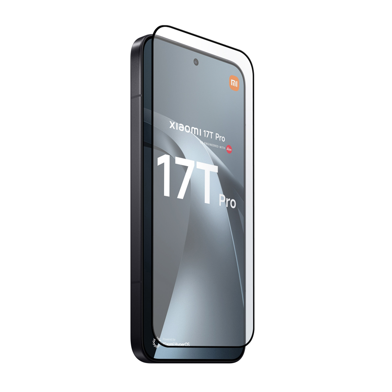 Crong 3D Armour Glass Lite per visą paviršių klijuojamas grūdintas apsauginis ekrano stiklas, skirtas Xiaomi 17T Pro 5G