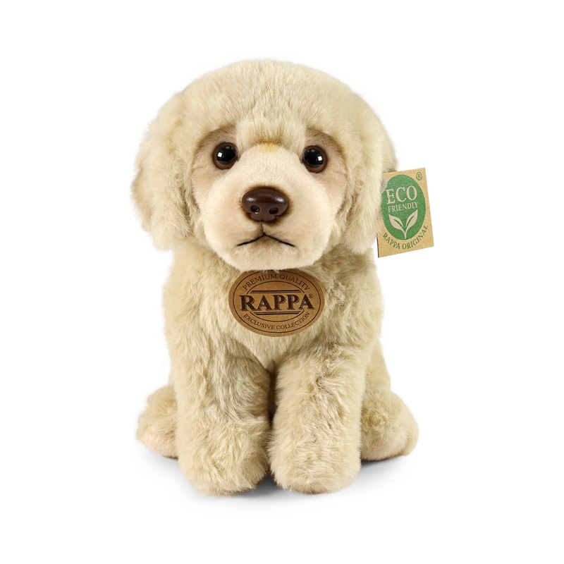 Rappa Soft Collection ekologiškas tikroviškas sėdinčio Labradoro retriverio pliušinis žaislas, 23 cm