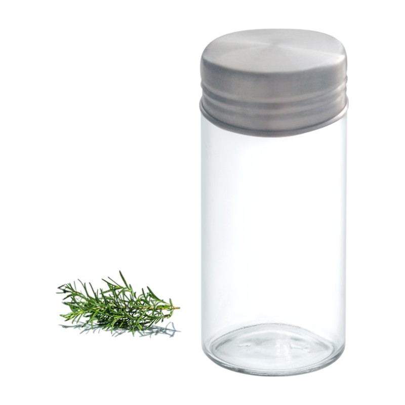 Stiklinis prieskonių indas su nerūdijančiojo plieno dangteliu Küchenprofi, 9,3 × 4 cm