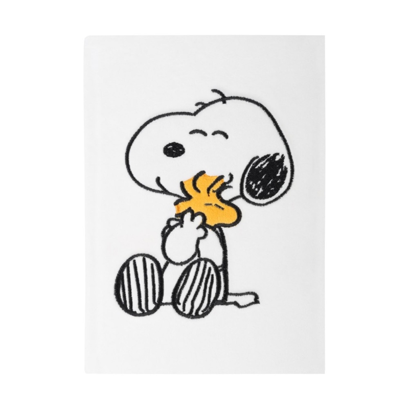Snoopy Lazy Days A5 užrašų knygelė pliušiniu viršeliu