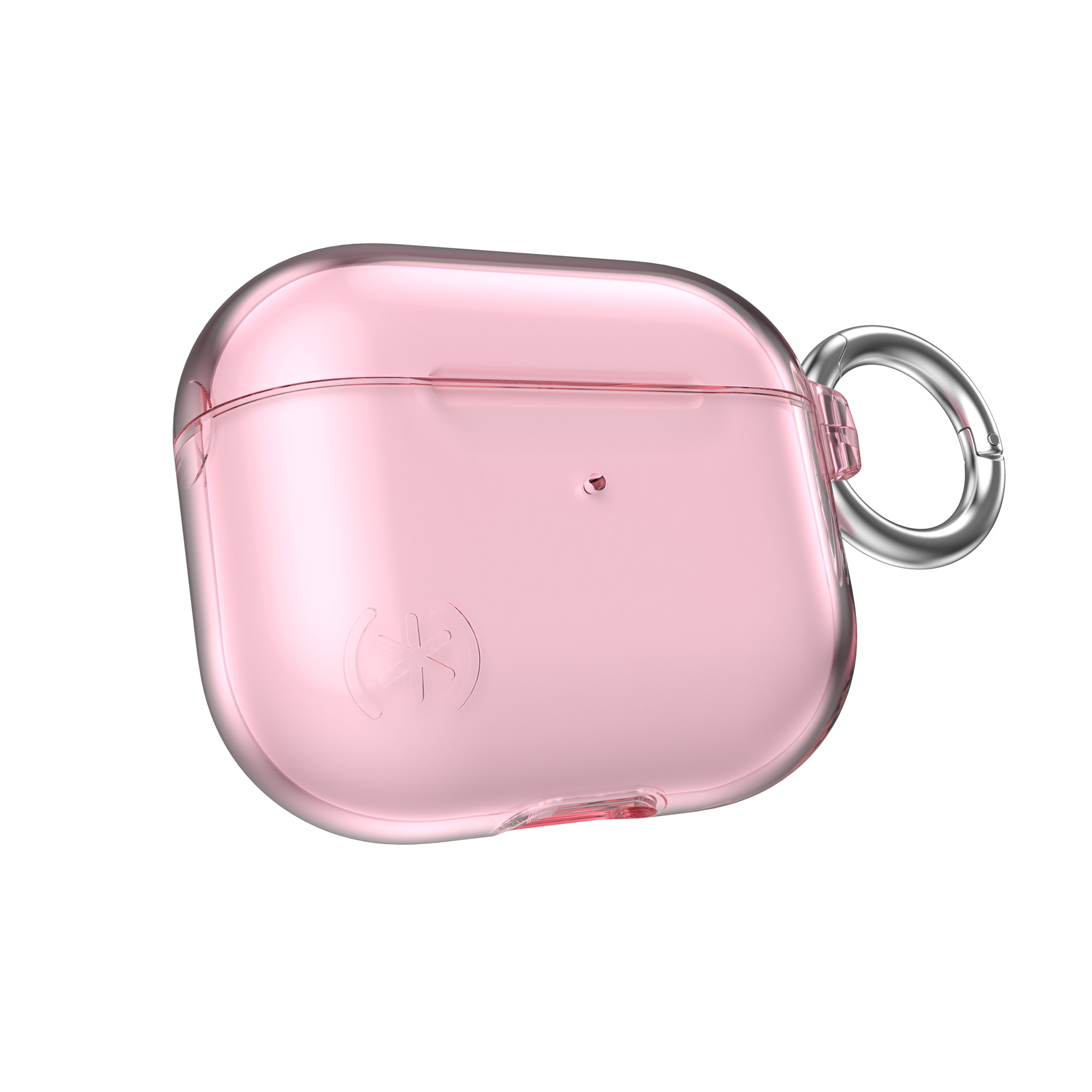 Speck Presidio Clear dėklas, skirtas Apple AirPods 3, su Microban antimikrobine apsauga, „Icy Pink“ spalvos