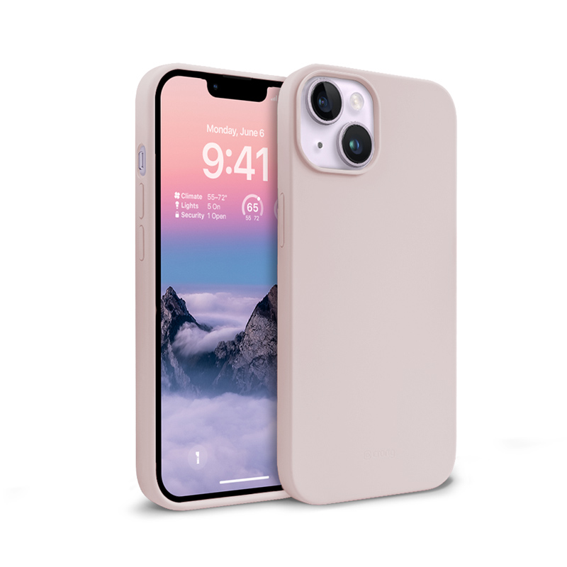 Crong Color Cover case for iPhone 14 Plus, sand pink