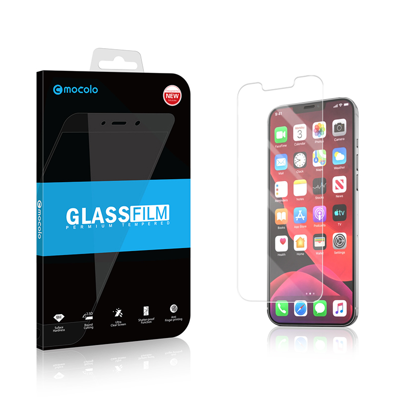 Mocolo 2.5D Clear Glass grūdintas apsauginis ekrano stiklas, skirtas iPhone 13 Pro Max