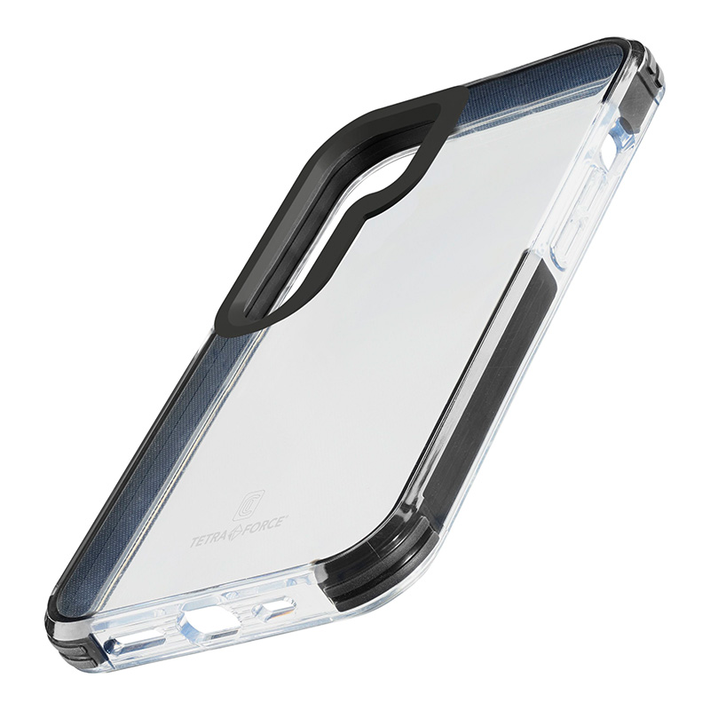 Чехол Cellularline Tetra Force Strong Guard для Samsung Galaxy S24+, с антимикробной защитой Microban, прозрачный