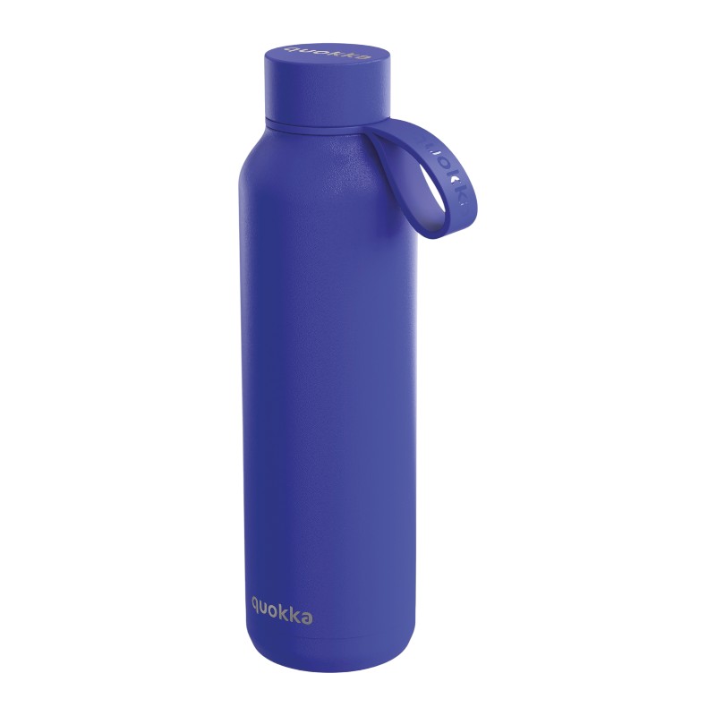 Quokka Solid With Strap nerūdijančiojo plieno termobutelis su dirželiu, 630 ml, Sutemų mėlyna