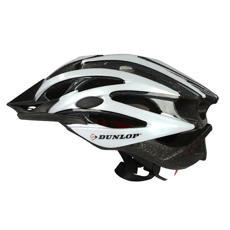 Dunlop MTB dviračio šalmas, L dydis, baltas / juodas