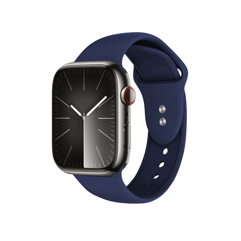 Crong Liquid dirželis, skirtas Apple Watch 44 / 45 / 46 / 49 mm, tamsiai mėlynas