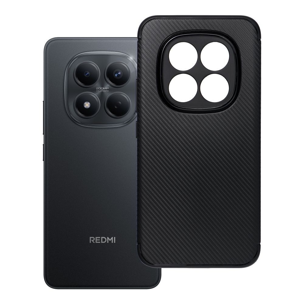 Dėklas for Xiaomi Redmi Note 15 PRO PLUS 5G Carbon Premium juodas