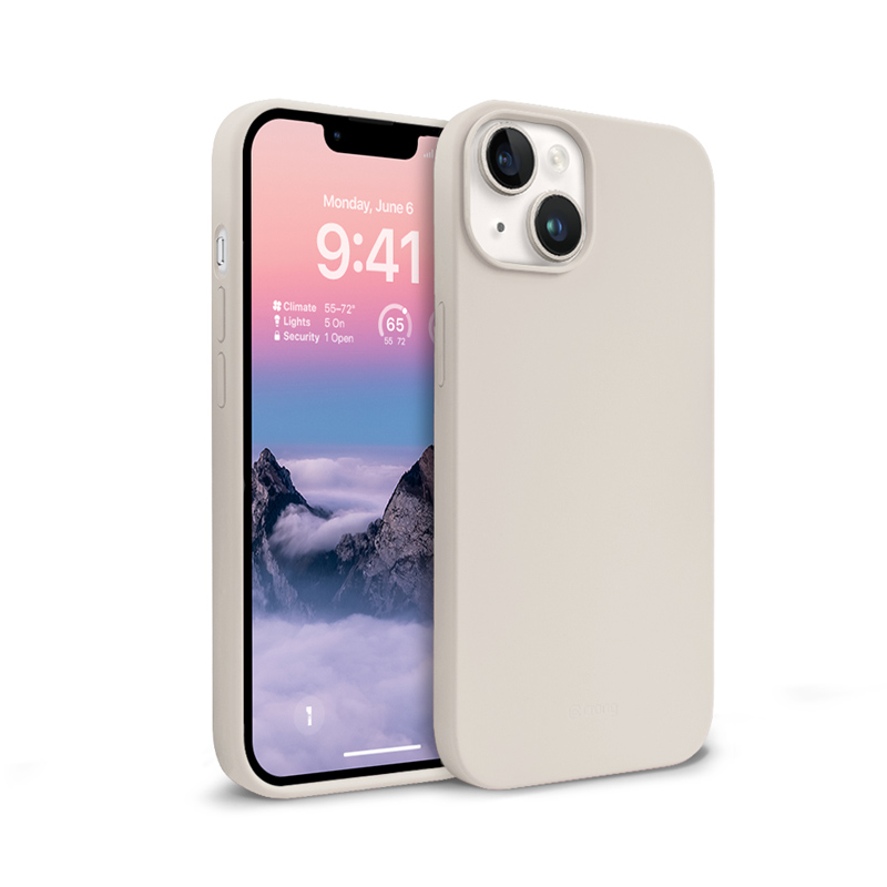 Crong Color Cover case for iPhone 14 Plus, stone beige