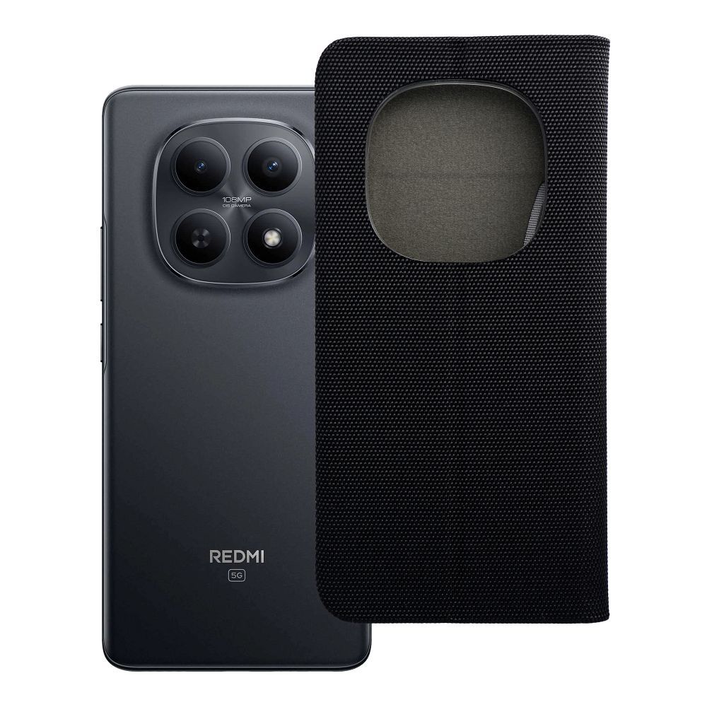 SENSITIVE knygutės dėklas XIAOMI Redmi Note 15 PRO PLUS 5G juodas