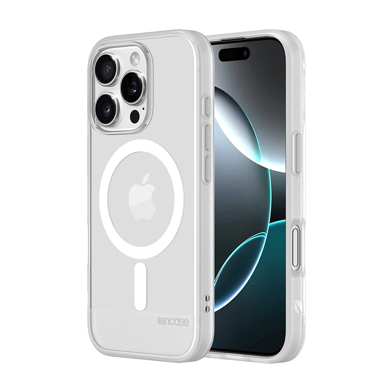 Incase Slim Case dėklas su MagSafe, skirtas iPhone 16 Pro, skaidrus