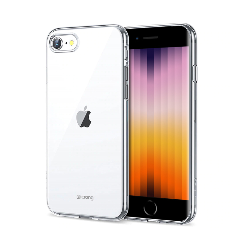 Crong Crystal Slim dėklas, skirtas iPhone SE (2020) / 8 / 7, skaidrus