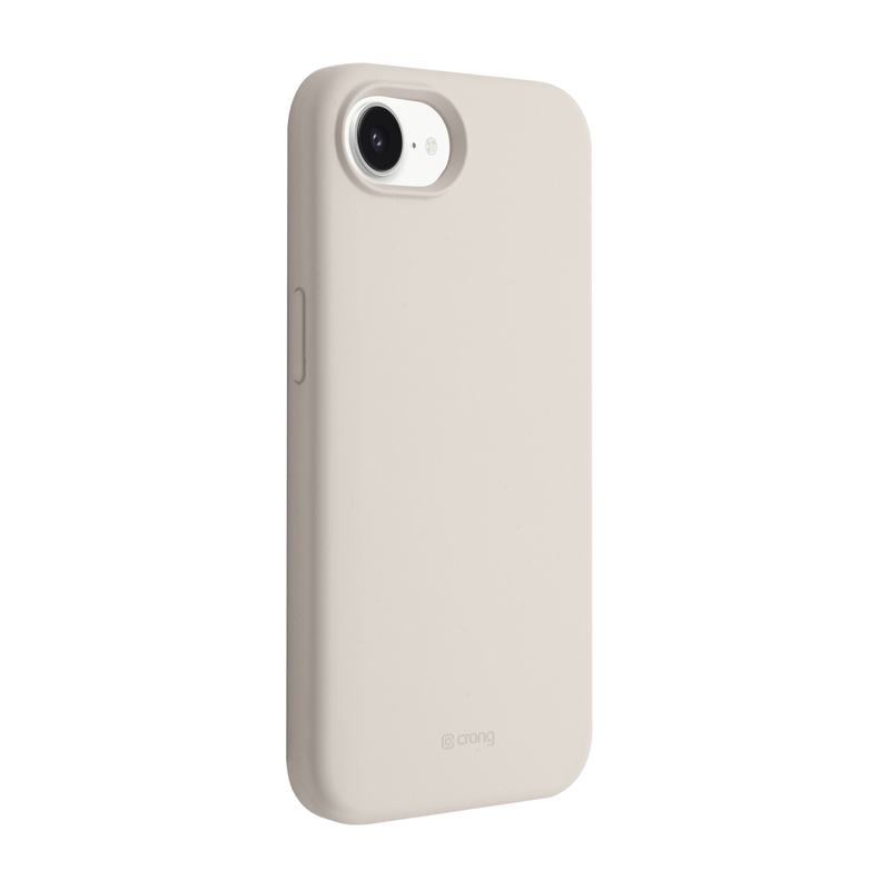 Crong Color Cover Magnetic MagSafe dėklas, skirtas iPhone 17e / 16e, akmens smėlio spalvos