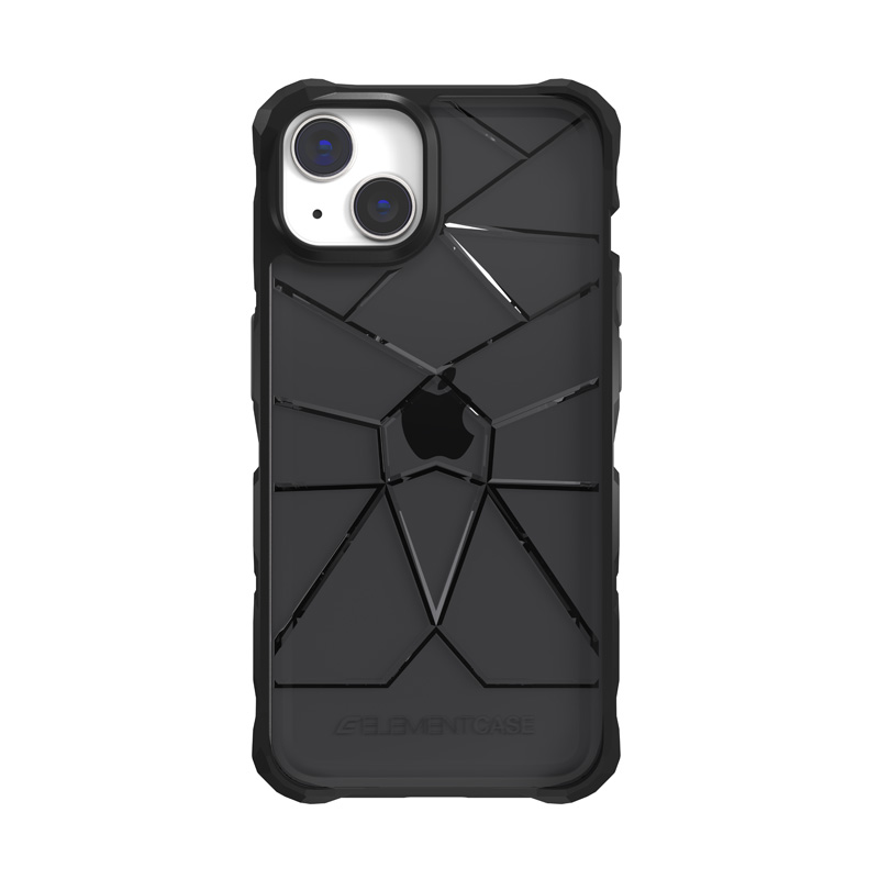Element Special Ops X5 case for iPhone 14 Plus, with Mil-Spec drop protection, black and smoke