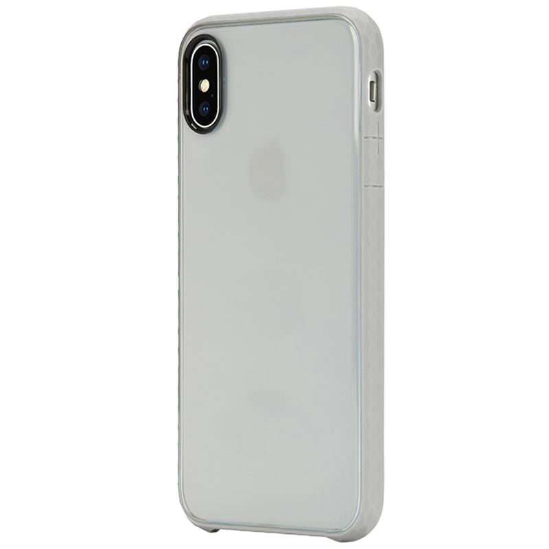 Incase Pop dėklas, skirtas iPhone X, skaidrus ir skalūno pilkas