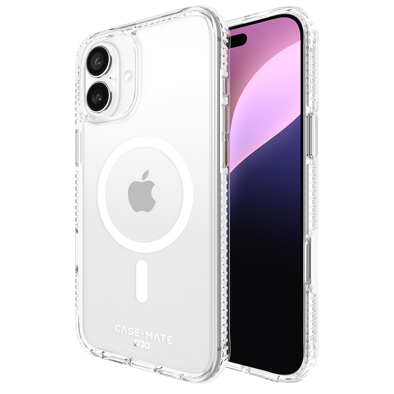 Case-Mate Tough D3O skaidrus dėklas su MagSafe, skirtas iPhone 16 Plus