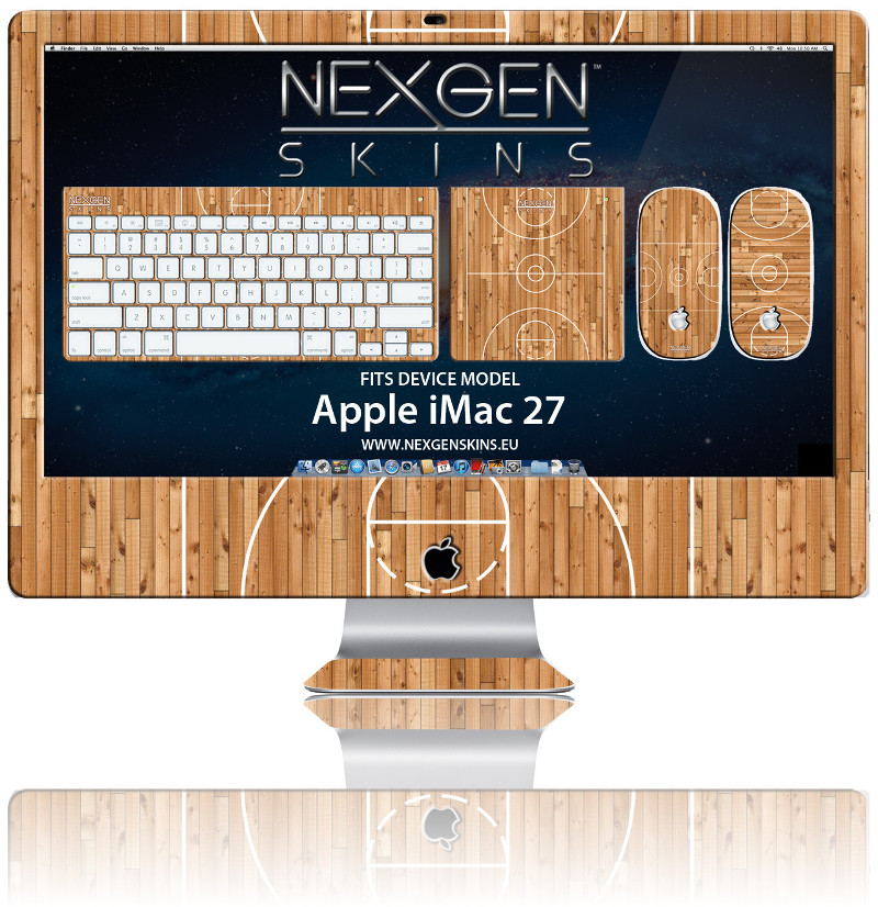Nexgen „Hardwood Classic 3D“ dekoratyvinių lipdukų komplektas 27 colių iMac