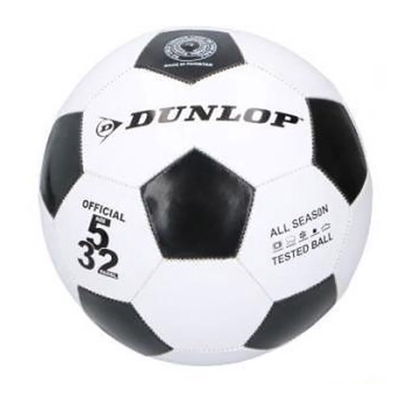 Dunlop futbolo kamuolys, 5 dydis, juodas