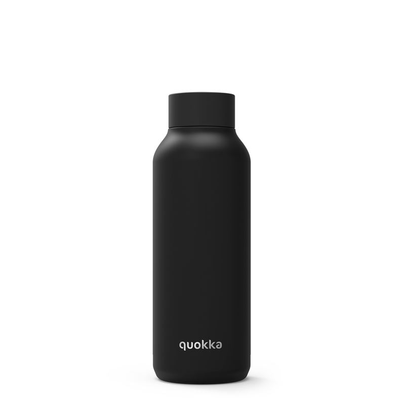 Quokka Solid nerūdijančiojo plieno termogertuvė, 510 ml, juoda (Jet Black)