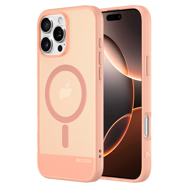 Incase Slim Case dėklas su MagSafe, skirtas iPhone 16 Pro Max, „Blush Pink“ spalvos