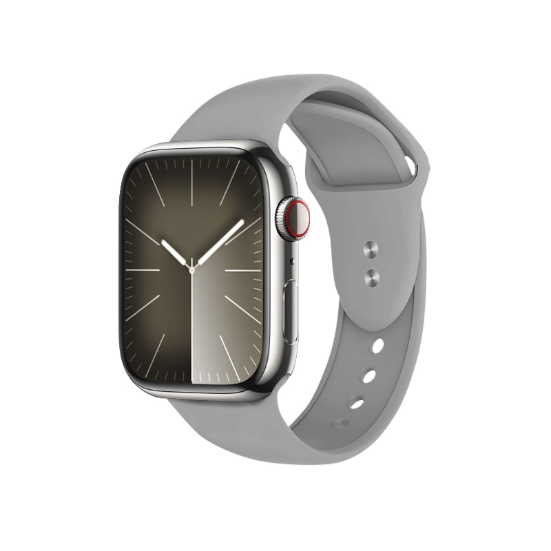 Crong Liquid Apple Watch dirželis, 44/45/46/49 mm, pilkas