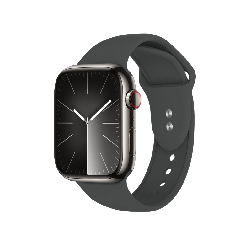 Crong Liquid  dirželis, skirtas Apple Watch 44 / 45 / 46 / 49 mm, grafito spalvos