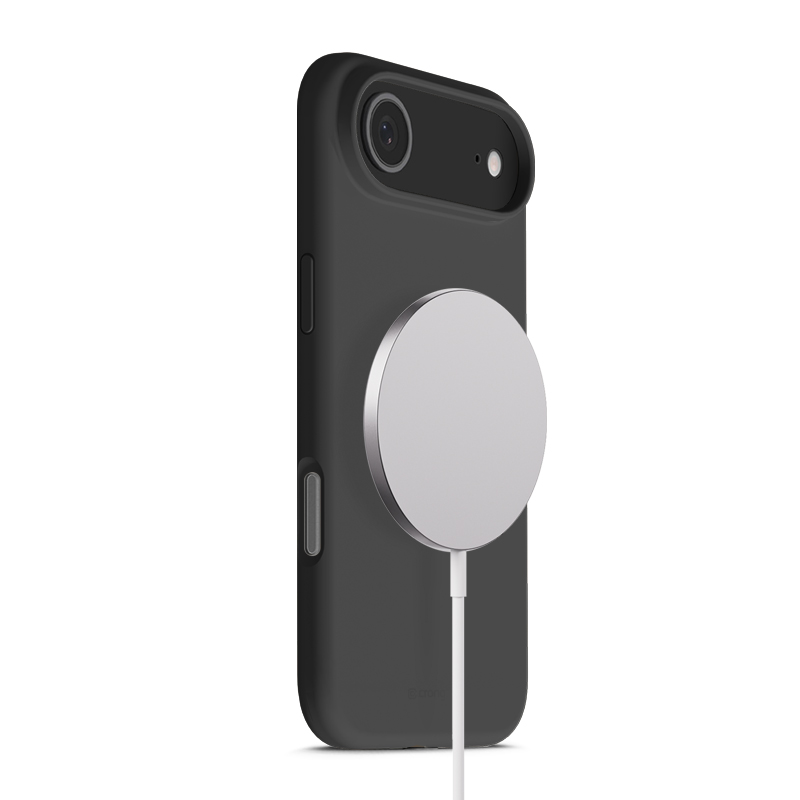Crong Color Cover Magnetic MagSafe dėklas, skirtas iPhone Air, juodas
