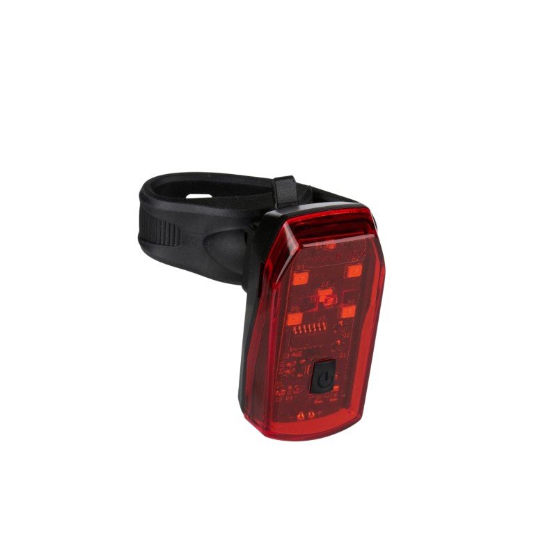 Dunlop K-Mark galinis dviračio žibintas su 5 LED ir stabdymo signalo funkcija