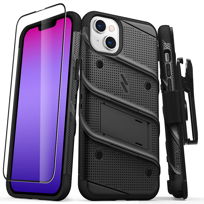 Чехол ZIZO BOLT Series для iPhone 14 Plus, чёрный