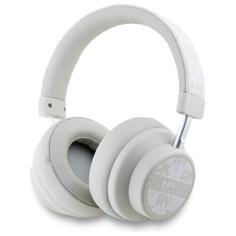 Беспроводные накладные наушники DKNY Checkered Pattern с Bluetooth 5.3, перламутровые