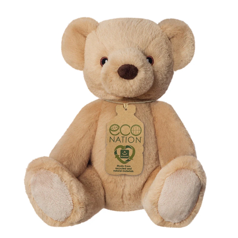 Eco Nation ekologiškas pliušinis žaislas – meškiukas, 28 cm